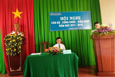 Hội nghị Cán bộ – Công chức – Viên chức trường THCS Trần Quang Diệu năm học 2017 – 2018